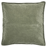 Pudebetræk velour 50x50 cm oliven