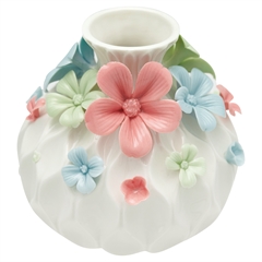 Vase Daisy multicolor round large