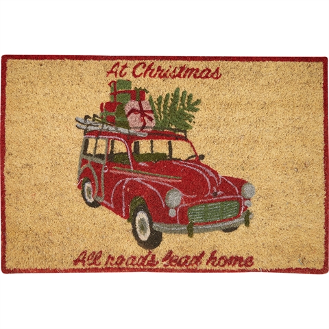 Doormat Charline car white