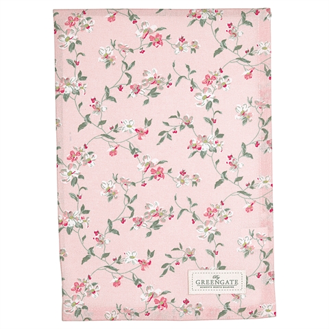 Tea towel Jolie pale pink