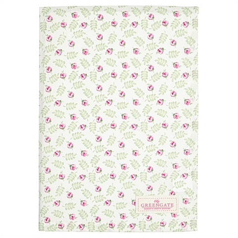 Tea towel Lily petit white