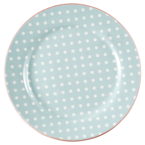 Plate Spot pale blue