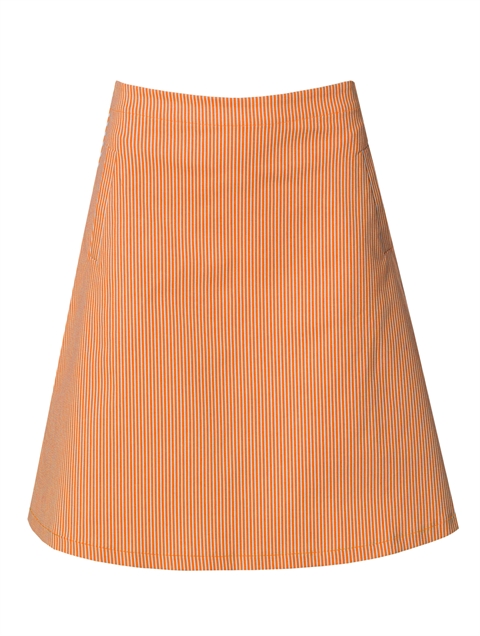 duSofia Basic Stripes Orange/White - du Milde basis nederdel